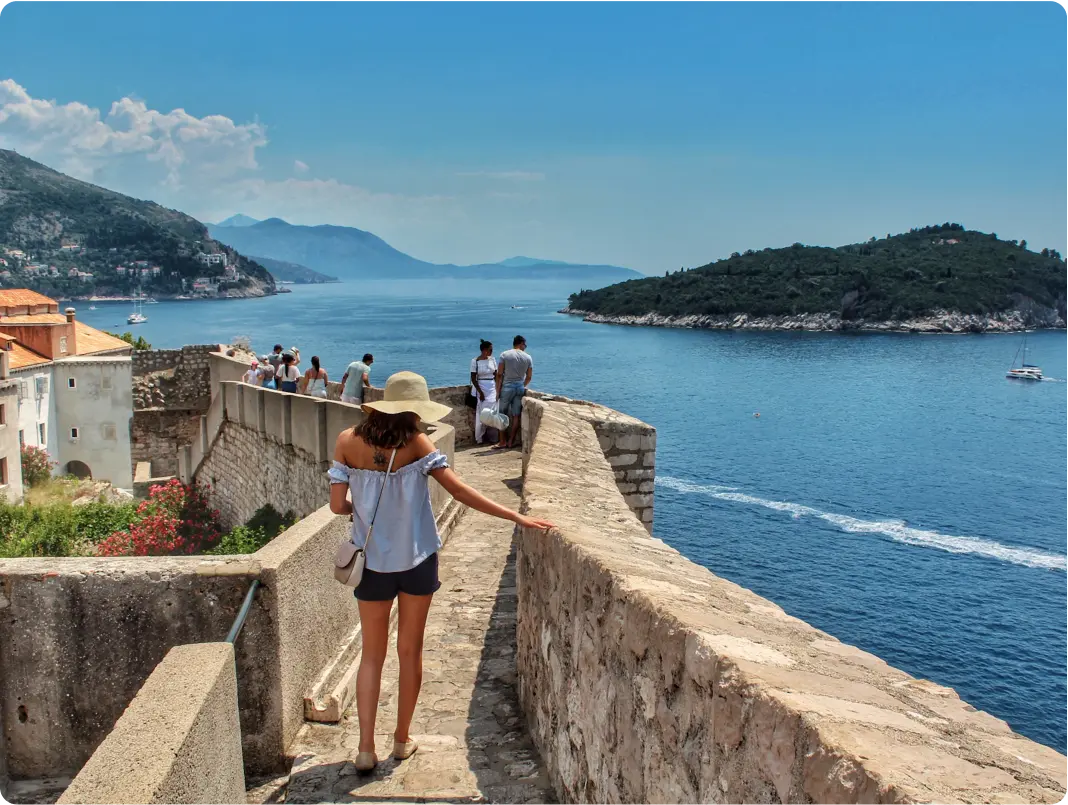 Activities in the walls of the old city of Dubrovnik